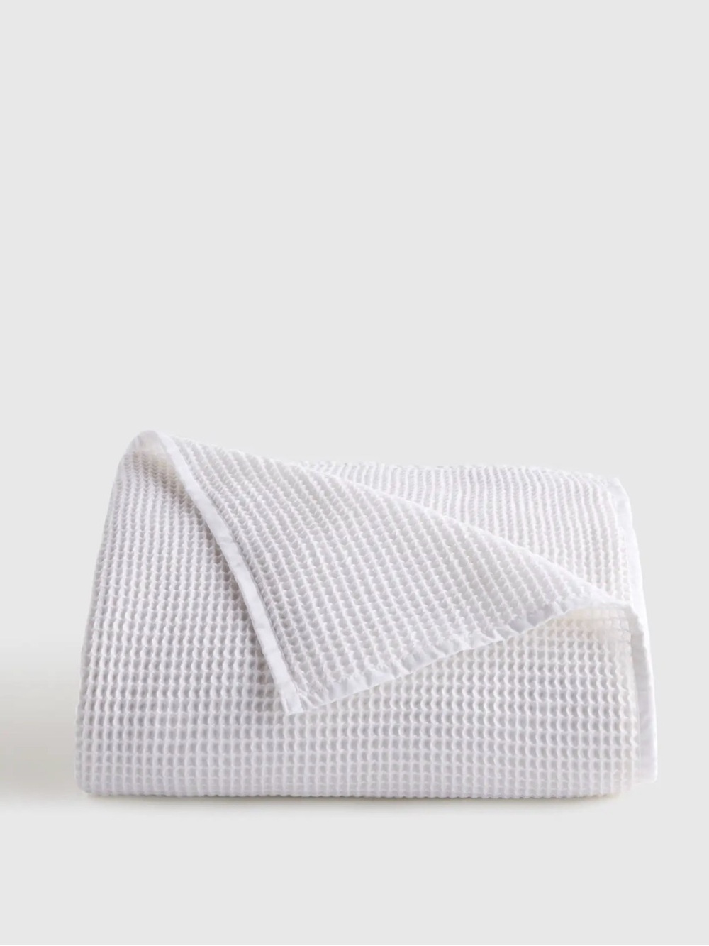 NWOT Organic King Waffle Knit Blanket in White - $110